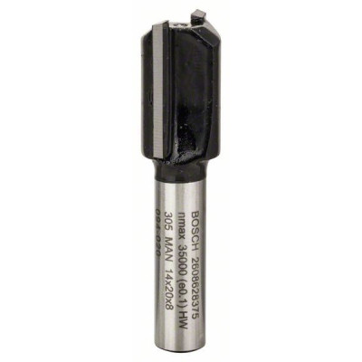Фреза Bosch Professional пазова з двома лезами, Std, S8, D14, L20 (2.608.628.375)