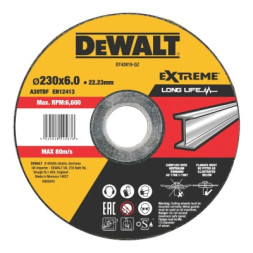 Круг зачистний DeWALT чорний/кольоровий метал, 230х6.0х22.23 мм (DT43919)