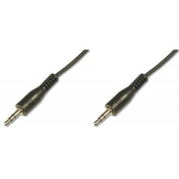 Кабель мультимедійний Jack 3.5mm M/Jack 3.5mm M 1.5m Digitus (AK-510100-015-S)