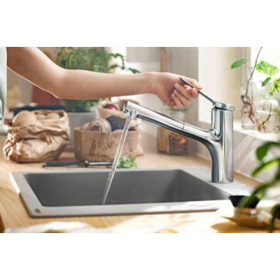 Мийка кухонна Hansgrohe S520-F345 + зміш. Zesis M33 (43356800)