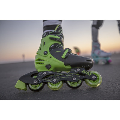 Роликові ковзани Neon Inline Green розмір 30-33 (NT07G4)