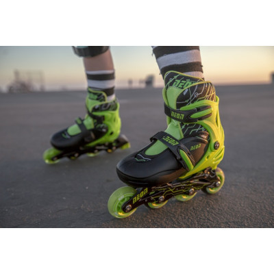 Роликові ковзани Neon Inline Green розмір 30-33 (NT07G4)