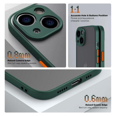 Чохол до мобільного телефона Armorstandart Frosted Matte Xiaomi Redmi 13C / Poco C65 Dark Green (ARM72511)