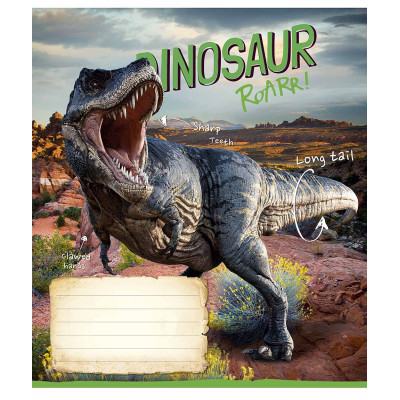 Зошит Школярик Jurassic world 12 аркушів клітинка (012-3310K)