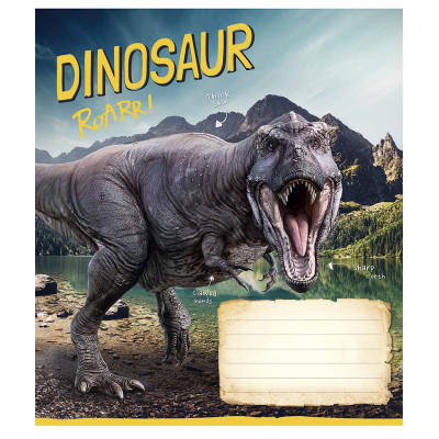 Зошит Школярик Jurassic world 12 аркушів клітинка (012-3310K)