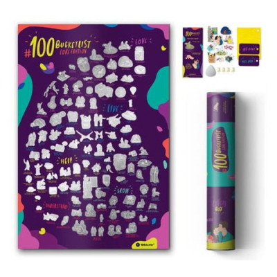 Скретч постер 1DEA.me 100 Справ Для Закоханих Love Edition англійська (13018)