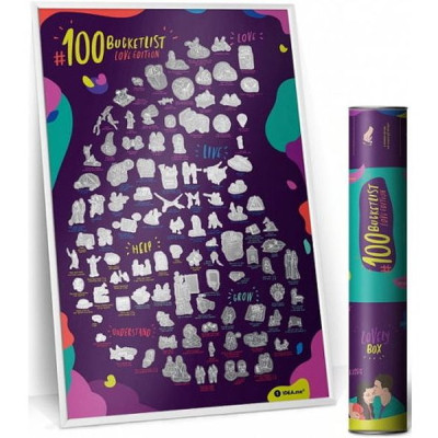 Скретч постер 1DEA.me 100 Справ Для Закоханих Love Edition англійська (13018)
