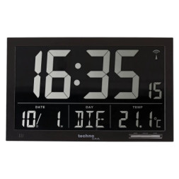 Настільний годинник Technoline Black (WS8007) (DAS301207)
