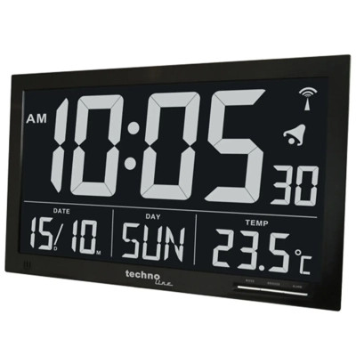 Настільний годинник Technoline Black (WS8007) (DAS301207)