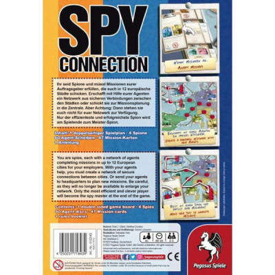 Настільна гра 18+ Pegasus Spiele Шпигунський зв&#039;язок (Spy Connection) англійська (PS104)