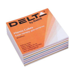 Папір для нотаток Delta by Axent &quot;MIX&quot; 90Х90Х30мм, glued (D8014)