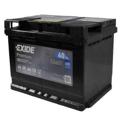 Акумулятор автомобільний EXIDE PREMIUM 60A (EA601)