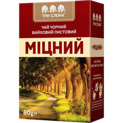 Чай Три Слона &quot;Міцний&quot; 80 г (ts.12333)