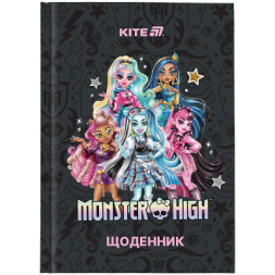 Щоденник шкільний Kite Monster High, тверда обкладинка (MH25-262)