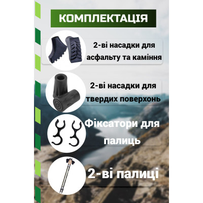 Палиці для скандинавської ходи PowerPlay 9105 Sisu Black/Gold 80-135 см (PP_9105_SISU)
