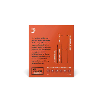 Тростина для саксофона D&#039;Addario Rico - Soprano Sax #2.0 - 3-Pack (RIA0320)