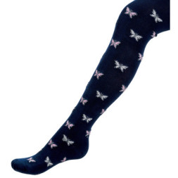Колготки дитячі UCS Socks з метеликами (M0C0301-2280-11G-blue)