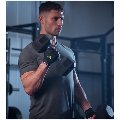 Рукавички для фітнесу Adidas Essential Training Gloves ADGB-15000GN чорний, зелений XS (885652027731)