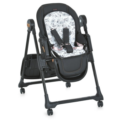 Стілець для годування El Camino ME 1037-B black gold Crystal (ME 1037-B black gold)