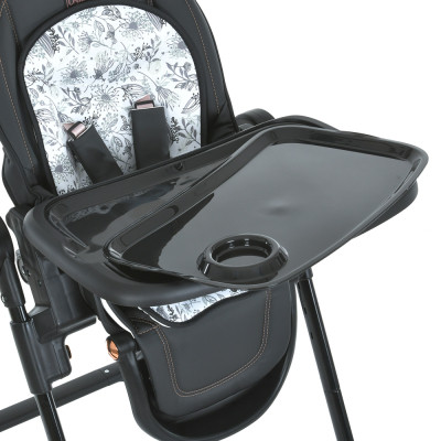 Стілець для годування El Camino ME 1037-B black gold Crystal (ME 1037-B black gold)