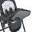 Стілець для годування El Camino ME 1037-B black gold Crystal (ME 1037-B black gold)