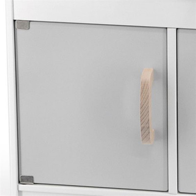 Ігровий набір Viga Toys кухня з дерева з аксесуарами PolarB сіра (44049)