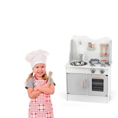 Ігровий набір Viga Toys кухня з дерева з аксесуарами PolarB сіра (44049)