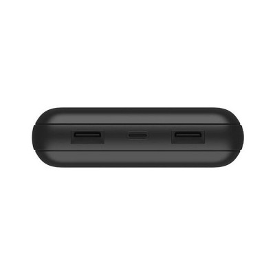 Батарея універсальна Belkin 20000mAh, USB-C, 2*USB-A, 3A, 6&quot; USB-A to USB-C cable, Black (BPB012BTBK)
