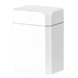 Контейнер для сміття JAH Сенсорний З кільцем для фіксації пакету Білий 12 л (20261)