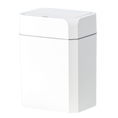 Контейнер для сміття JAH Сенсорний З кільцем для фіксації пакету Білий 12 л (20261)