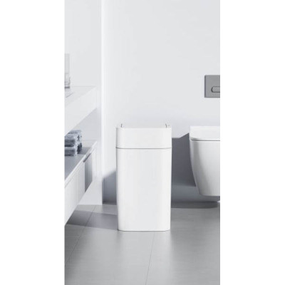 Контейнер для сміття JAH Сенсорний З кільцем для фіксації пакету Білий 12 л (20261)