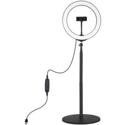 Набір блогера Puluz Ring USB LED lamp 10.2&quot;+ table mount 140cm (PKT3039)