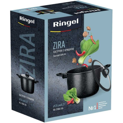 Каструля Ringel Zira з кришкою висока 3.5 л (RG-21006-20h)