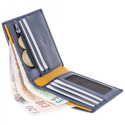 Гаманець Visconti PM101 Pablo з RFID Blue Mustard (PM101 BLUE/MUST)