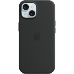 Чохол до мобільного телефона Apple iPhone 15 Silicone Case with MagSafe Black (MT0J3ZM/A)