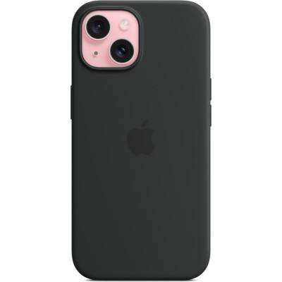 Чохол до мобільного телефона Apple iPhone 15 Silicone Case with MagSafe Black (MT0J3ZM/A)