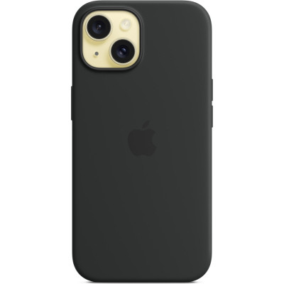 Чохол до мобільного телефона Apple iPhone 15 Silicone Case with MagSafe Black (MT0J3ZM/A)