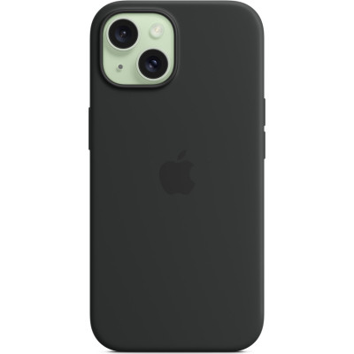 Чохол до мобільного телефона Apple iPhone 15 Silicone Case with MagSafe Black (MT0J3ZM/A)