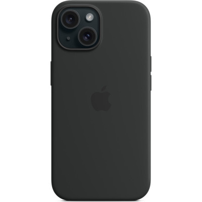Чохол до мобільного телефона Apple iPhone 15 Silicone Case with MagSafe Black (MT0J3ZM/A)