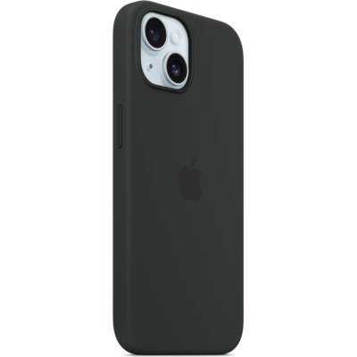 Чохол до мобільного телефона Apple iPhone 15 Silicone Case with MagSafe Black (MT0J3ZM/A)