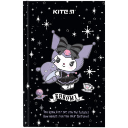 Блокнот Kite А6 Kuromi, тверда обкладинка, 80 аркушів, клітинка (HK24-199-1)