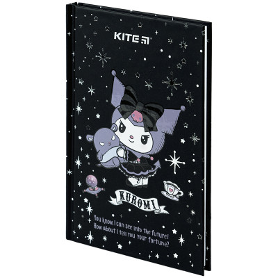 Блокнот Kite А6 Kuromi, тверда обкладинка, 80 аркушів, клітинка (HK24-199-1)