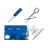 Ніж Victorinox SwissCard Lite Transparent Blue (0.7322.T2)