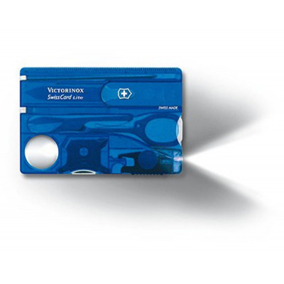 Ніж Victorinox SwissCard Lite Transparent Blue (0.7322.T2)