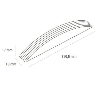 Форма для шоколаду Silikomart Riga B 119x18 h17 мм 10 шт (CH006)