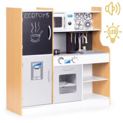 Ігровий набір Ecotoys дерев’яна дитяча кухня MOOD зі звуковими та світловими ефектами (TL053001)