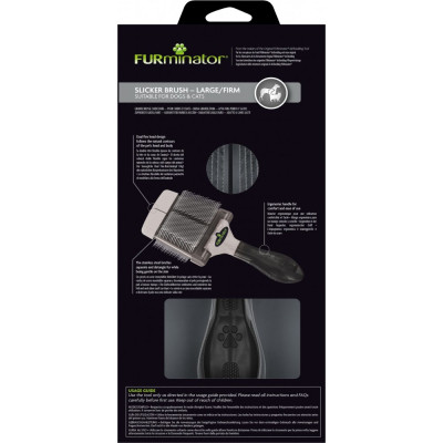 Гребінець для тварин FURminator пуходерка жорстка L (4048422153184)