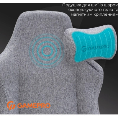 Крісло ігрове GamePro FGC750DG Size L Fabric Dark Gray (FGC750DG)