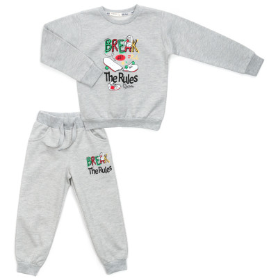 Спортивний костюм дитячий Breeze флісовий (18016-104B-gray)