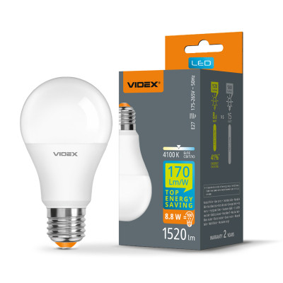 Лампочка Videx LED A60h 8.8W E27 4100K (VL-A60h-88274)